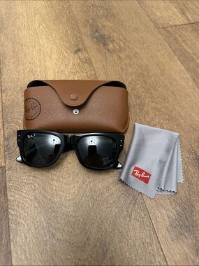 Ray-Ban Black Mega Wayfarer Sunglasses - Polarized